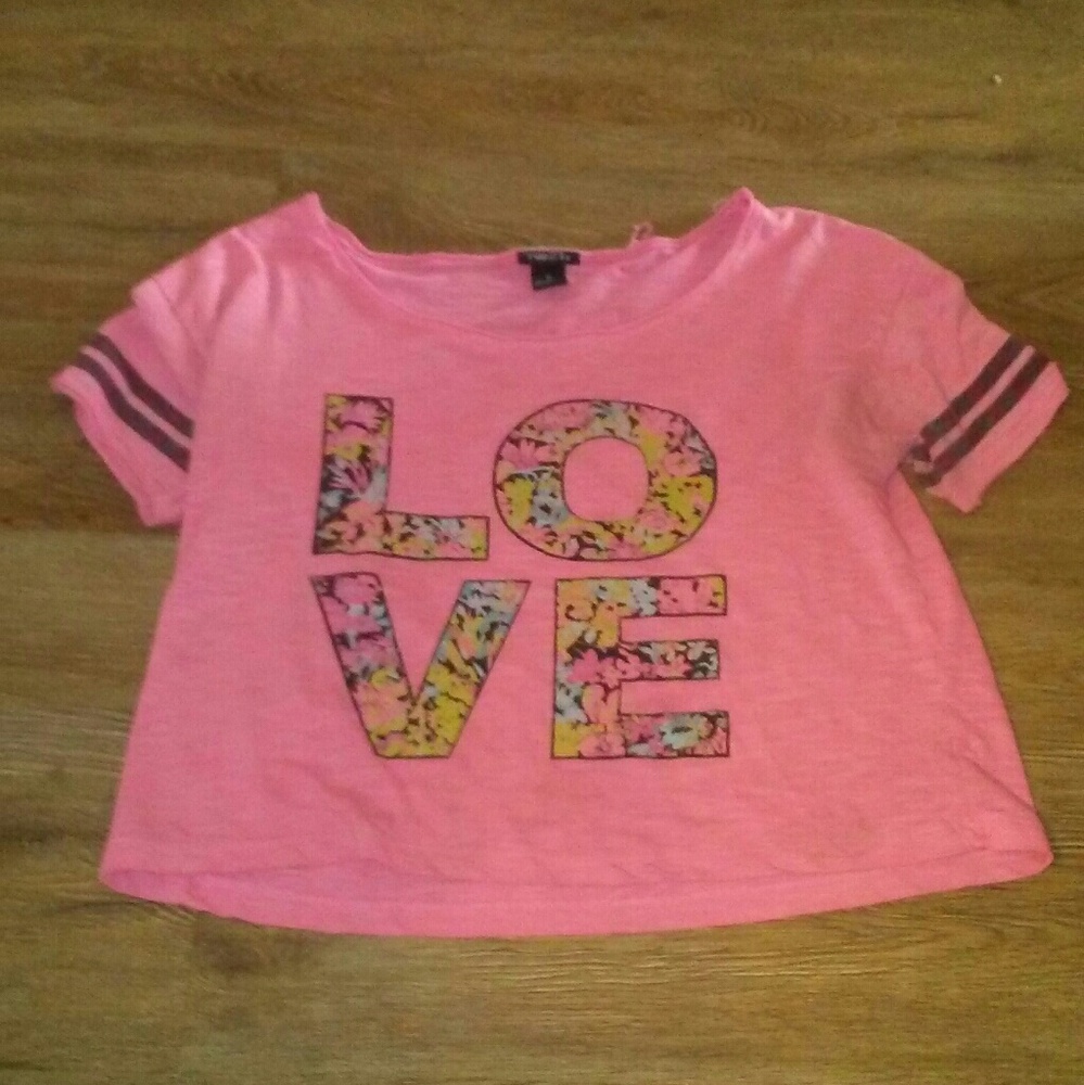 Pink crop top